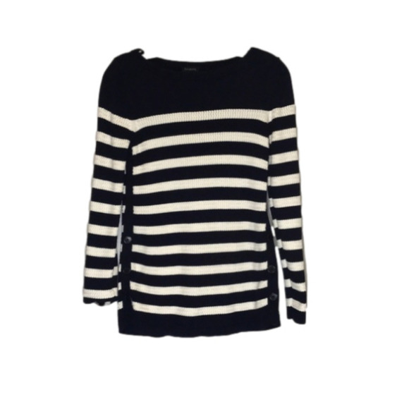 𝅺Talbots pull over striped sweater - Picture 1 of 11